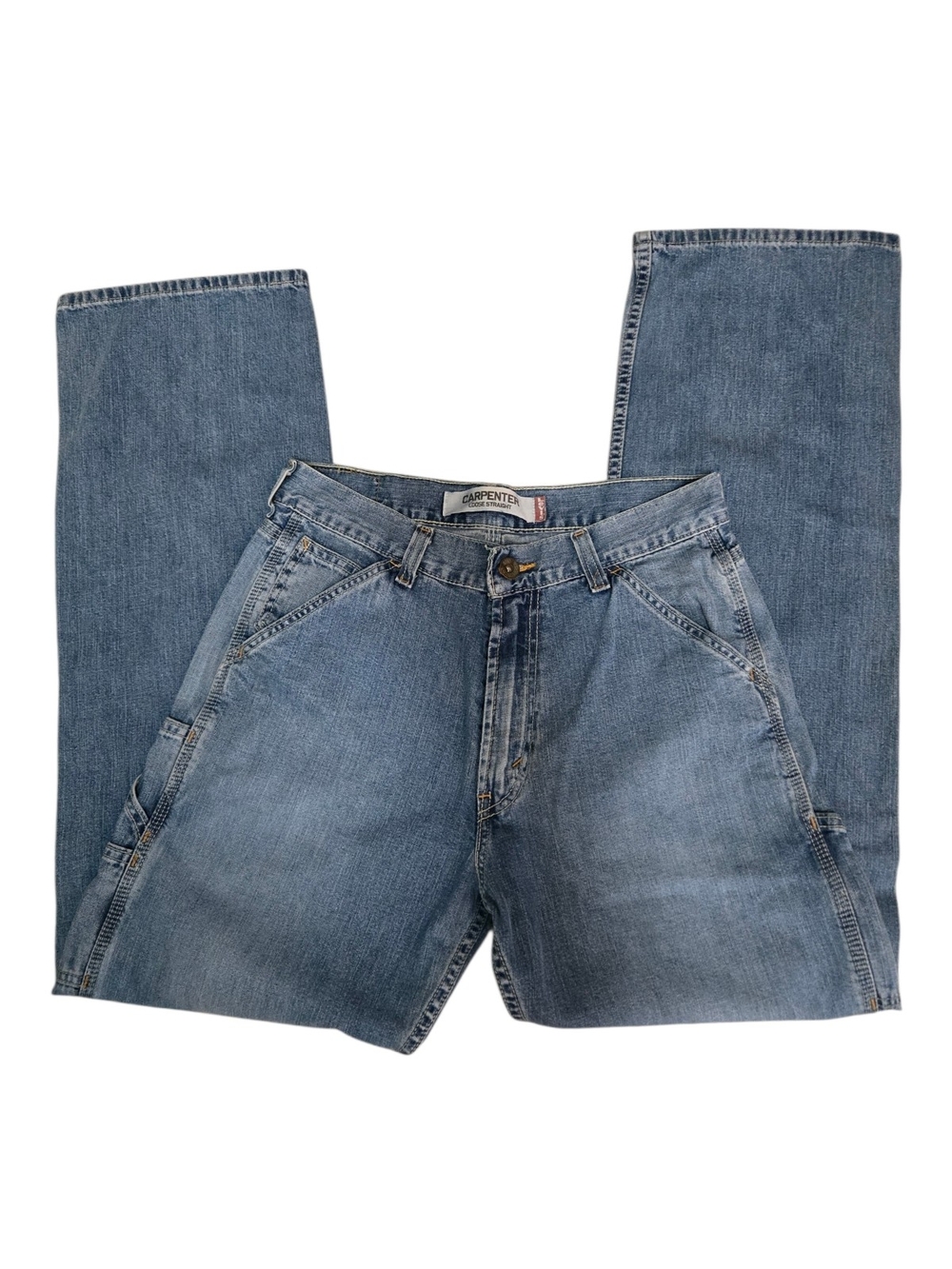 VTG Levi's Relaxed Fit Light Blue Denim Carpenter Jeans 38X30